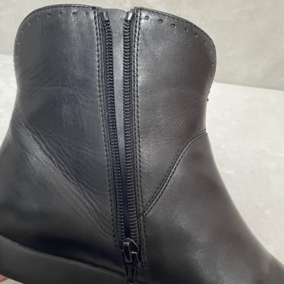 【美品】カンペール ショートブーツ サイドジップ スパイラルコメット38