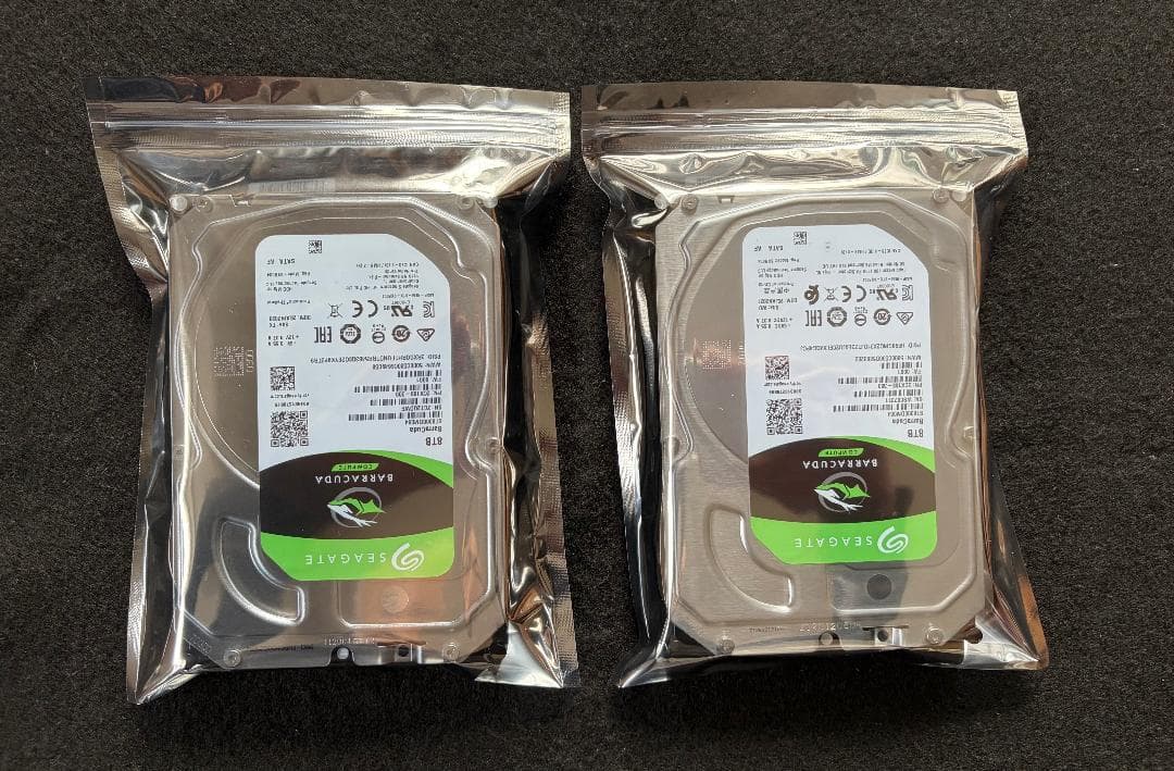 Seagate BarraCuda 8TB HDD x 2 16TB ⑤