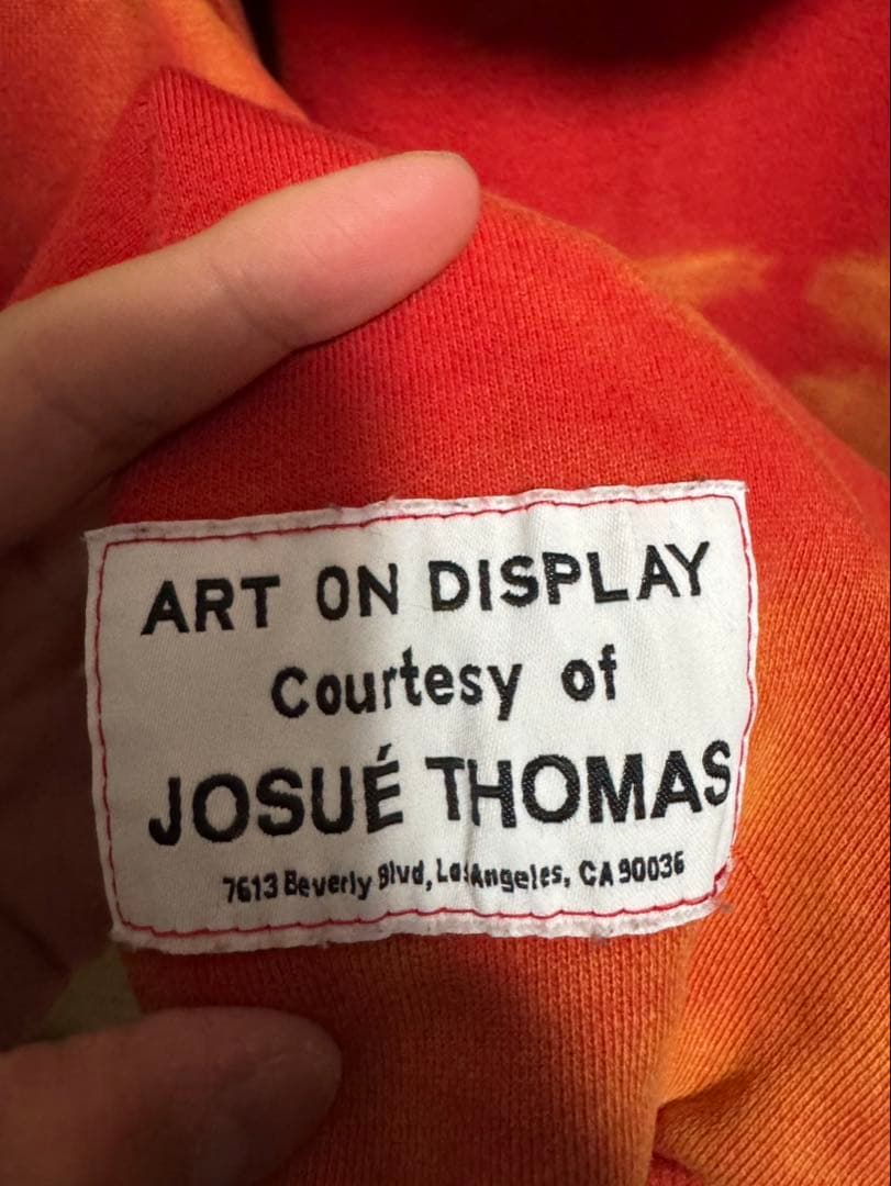 ド*画様 GALLERY DEPT. オレンジグラデーションパーカー