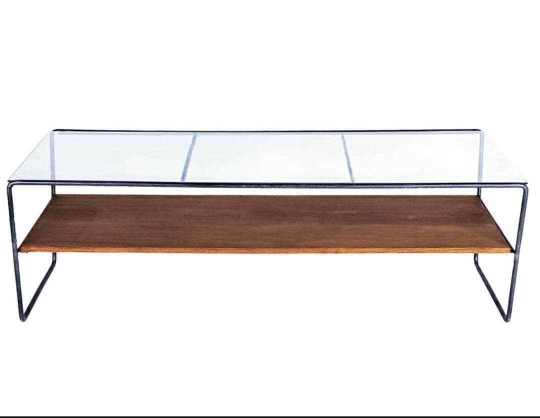 a.depeche(アデペシュ)ガラス 木製 センターテーブル ガラス天板