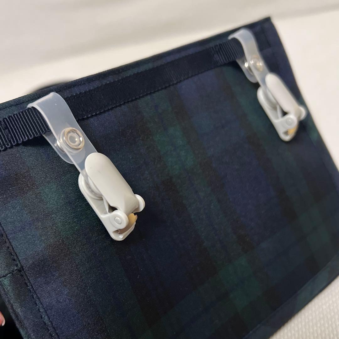 ファミリア ブラックウォッチ シューズケース 付けポケット 未使用