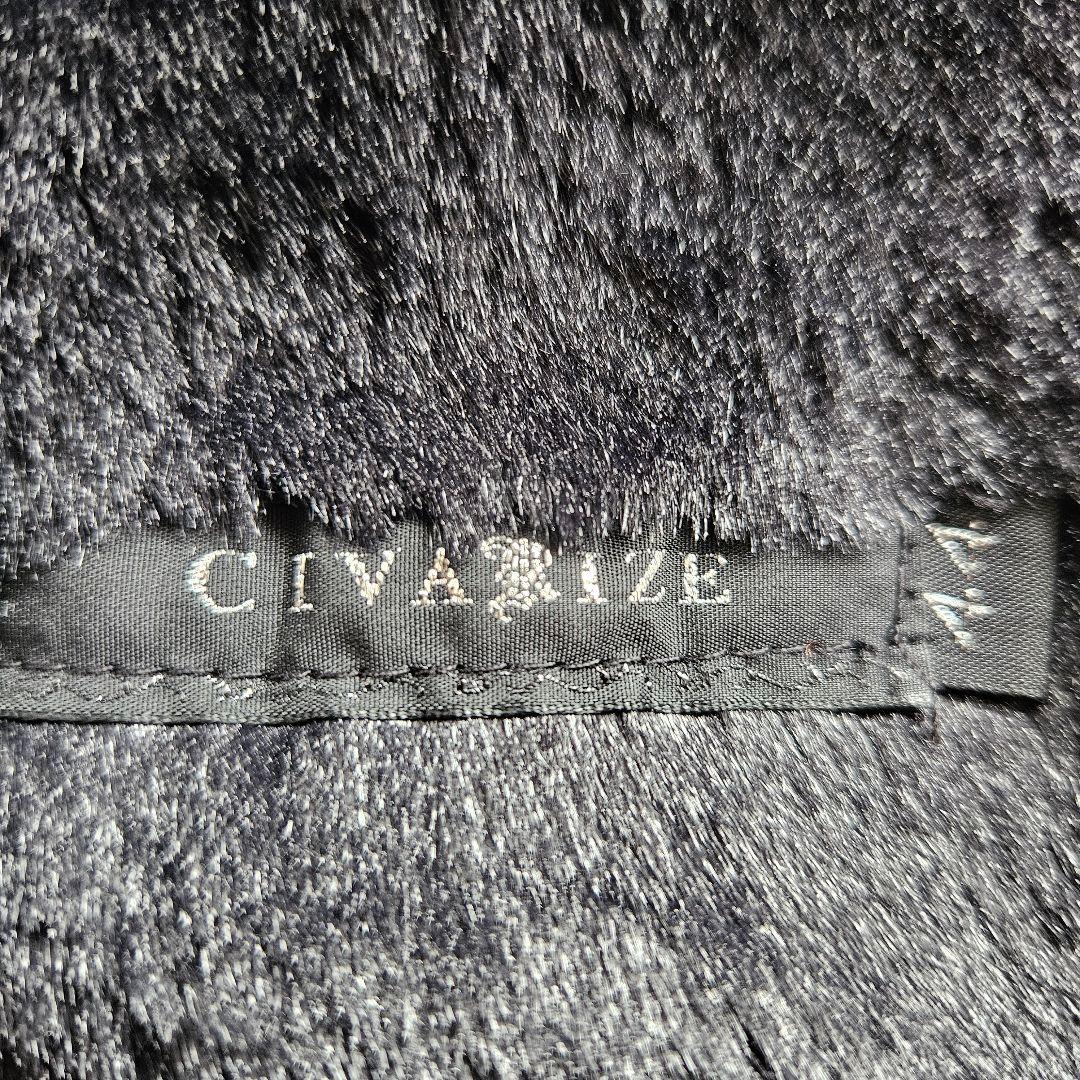 CIVARIZE シヴァーライズ フェイクムートンコート 黒 44