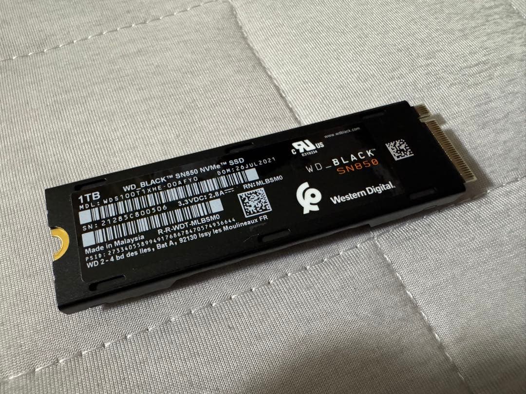 内蔵型SSD suzukuretsuki WD_BLACK SN850 1TB NVMe