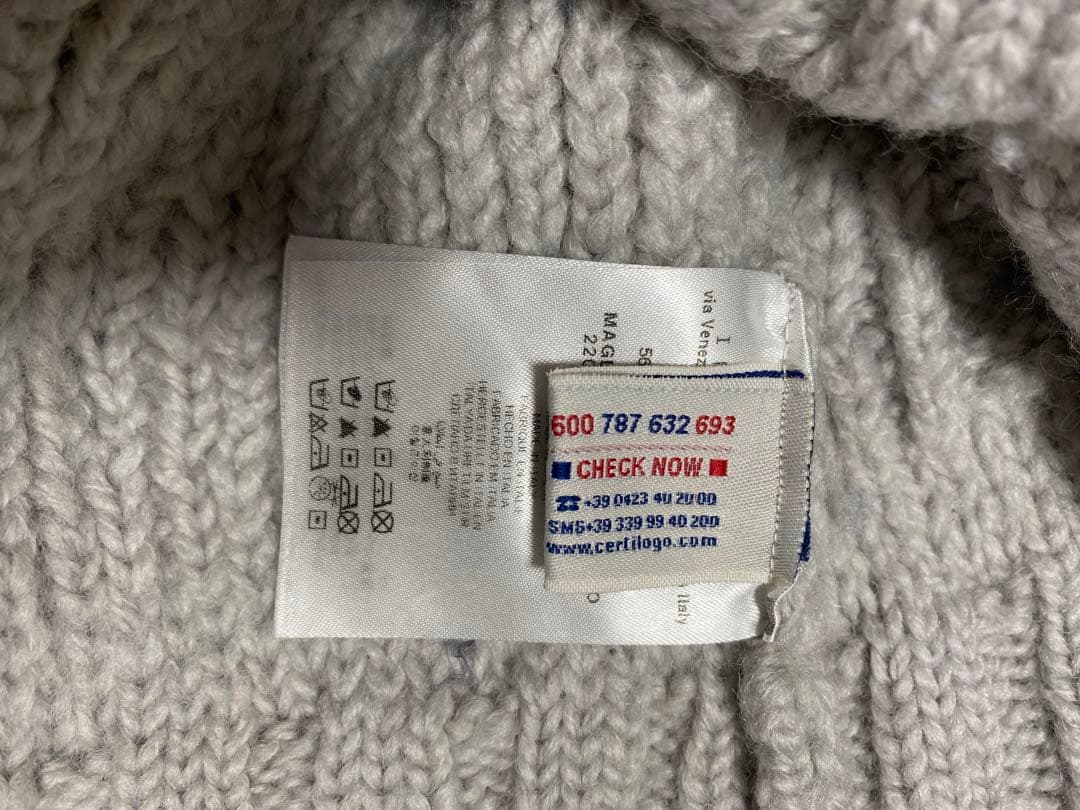 MONCLER GRENOBLE タートルネックニット　セーター　ロゴ付き　S