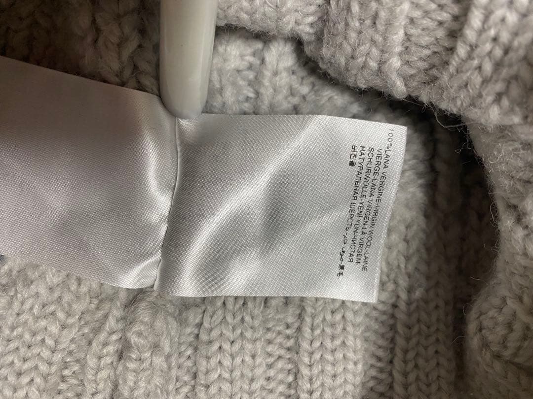 MONCLER GRENOBLE タートルネックニット　セーター　ロゴ付き　S