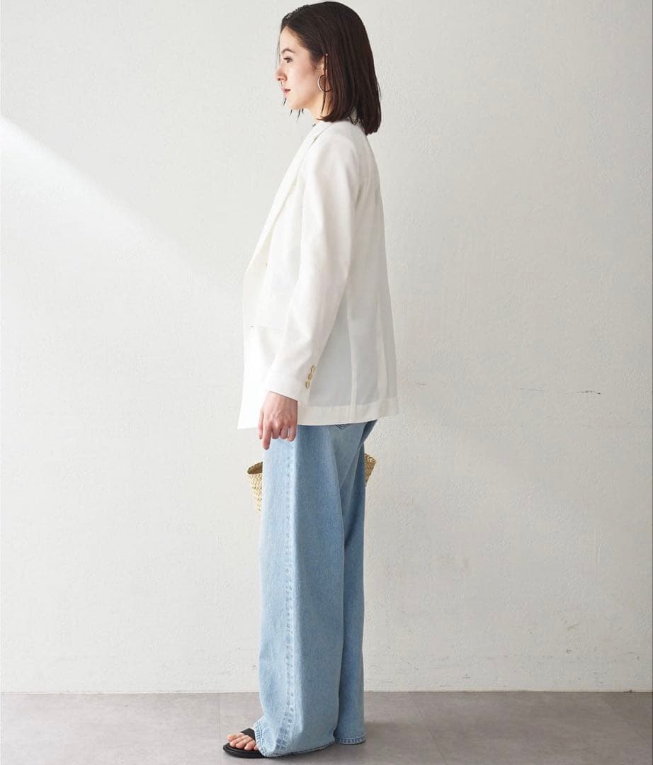 【Whim Gazette】ウィムガゼット ドロストデニム ブルー 36