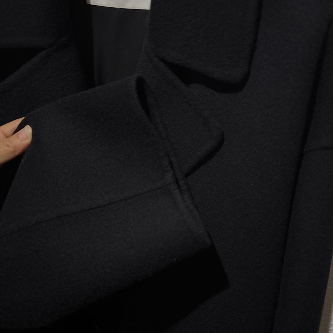 プレミアムウールリバー オープンカラーショートコート