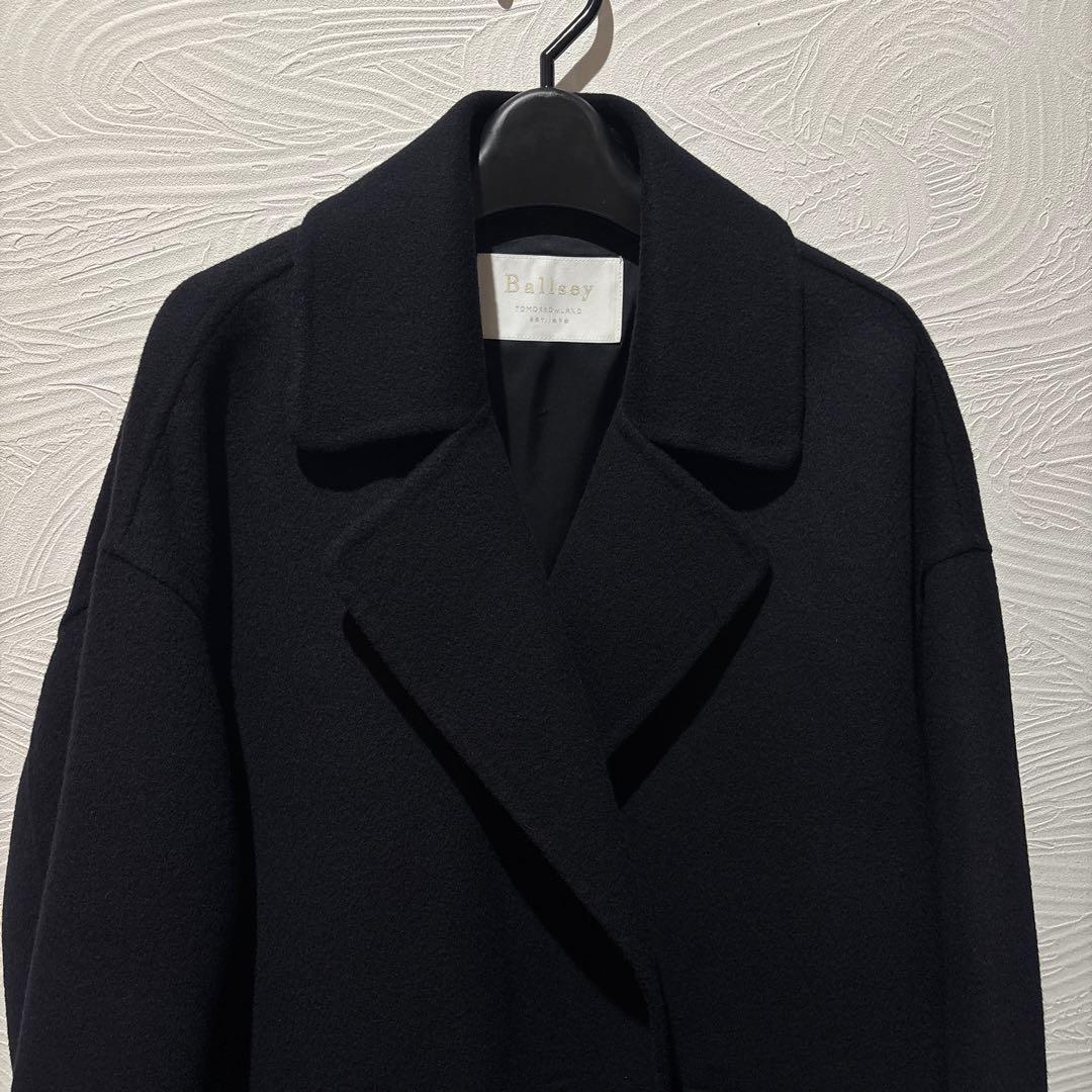 プレミアムウールリバー オープンカラーショートコート