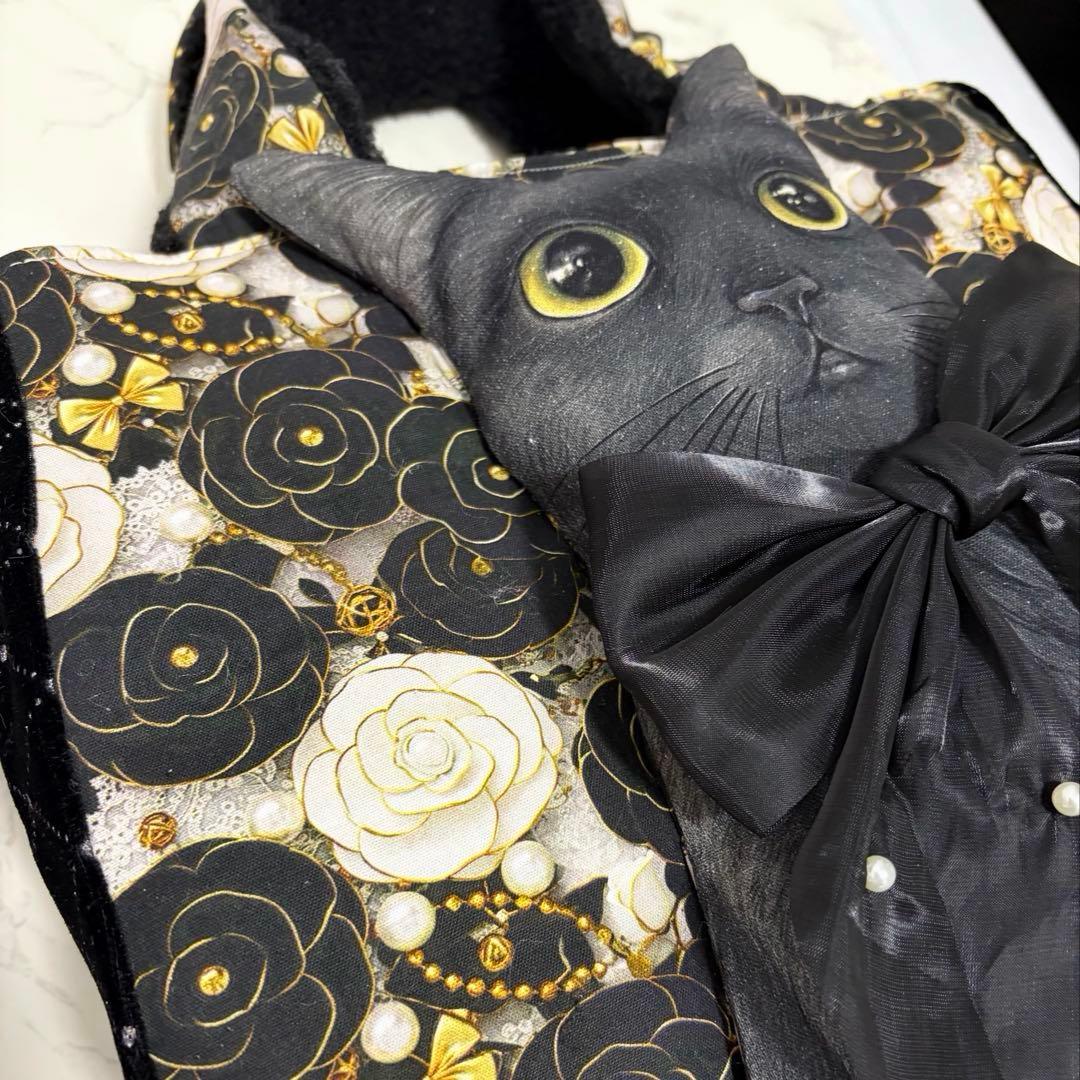 カ*ミ様 コヤンイサムチョン♡BIG黒猫ちゃん♡BIGラウンドトートバッグ