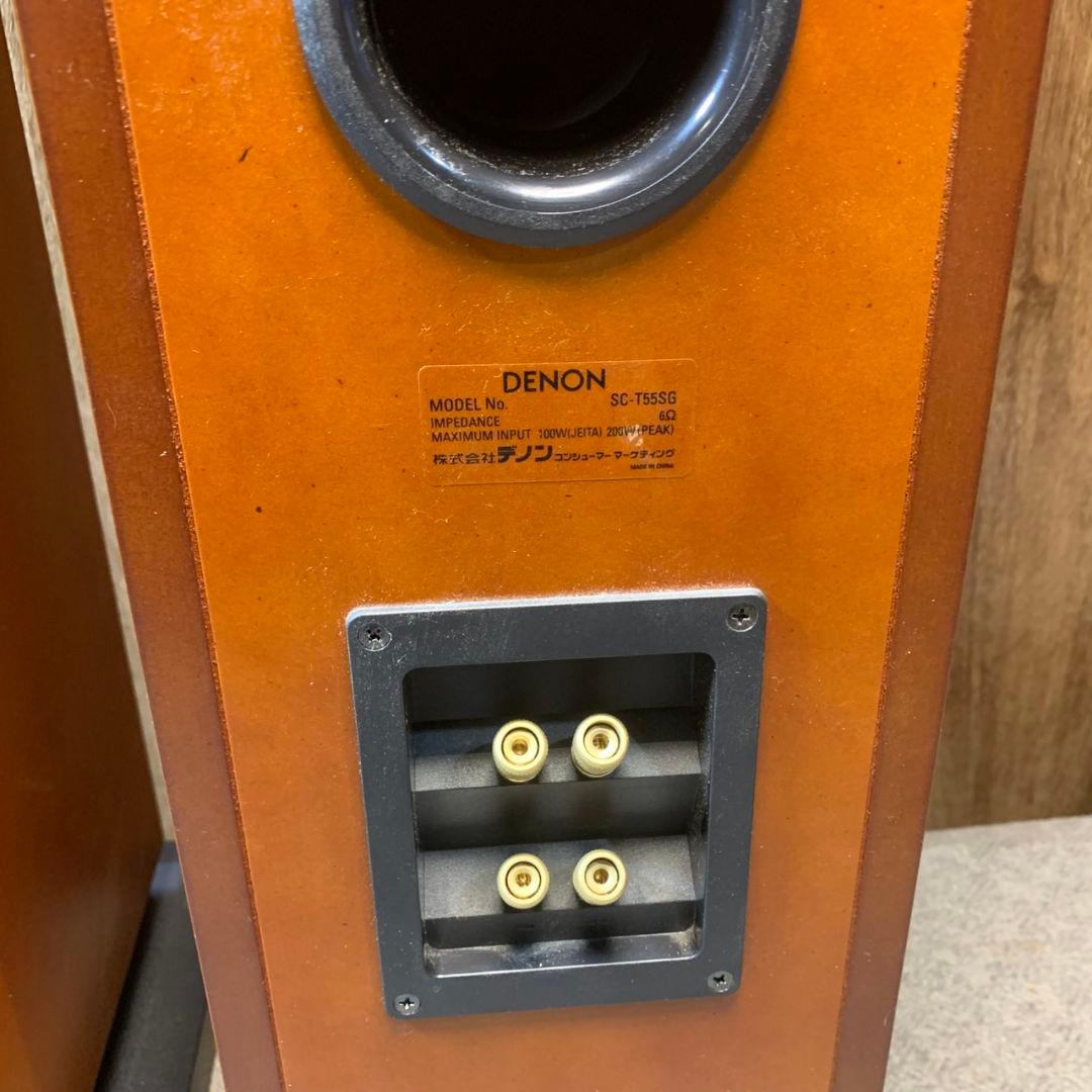 I456 DENON SC-T55SG スピーカー 木目調 AVR-2113-K