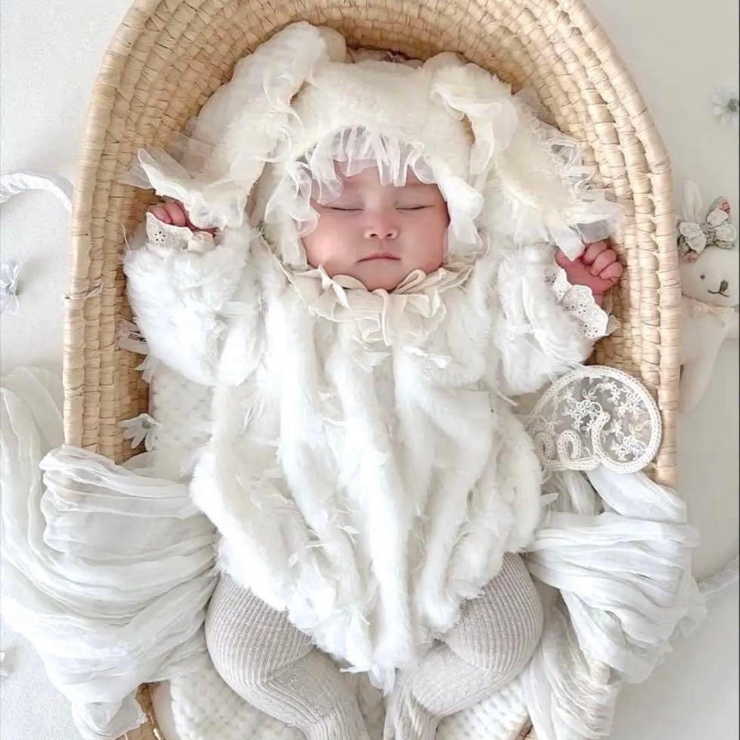 marron ロンパース　6m ルナファーロンパース