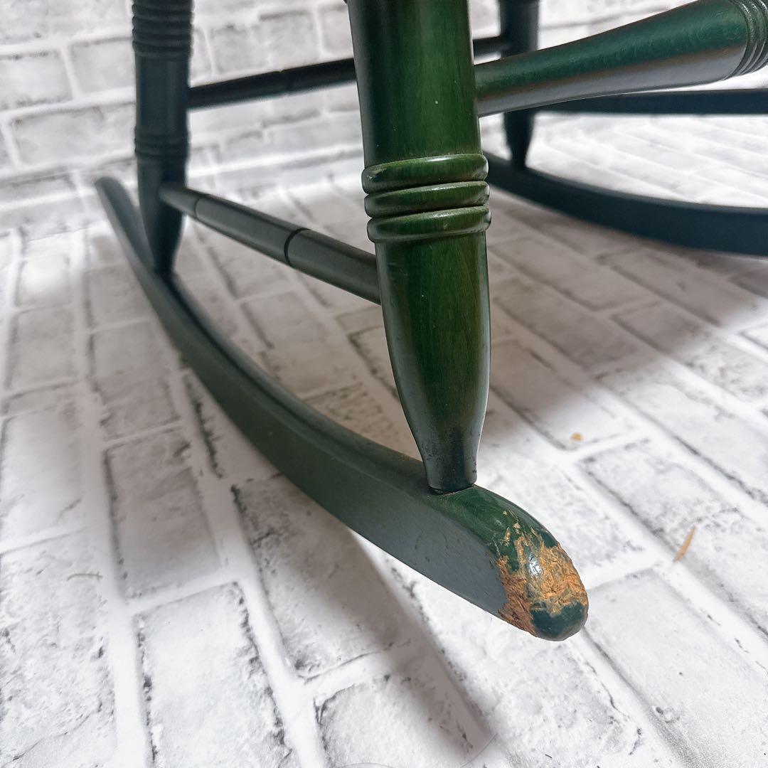 飛騨産業 ロッキングチェア　ハイバック　希少カラー　 揺り椅子　 ビンテージ