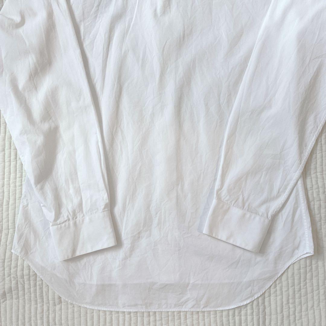 希少 Dior ドレスシャツ アトリエロゴ 刺繍 ホワイト 40 M 長袖シャツ