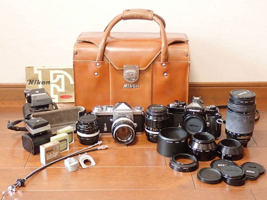 Nikon F　レンズ3本　ウエストレベルファインダー　F3スクリーン