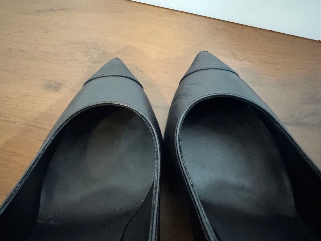 38.5シャネルCHANELパンプス24.5ココマーク黒ブラック