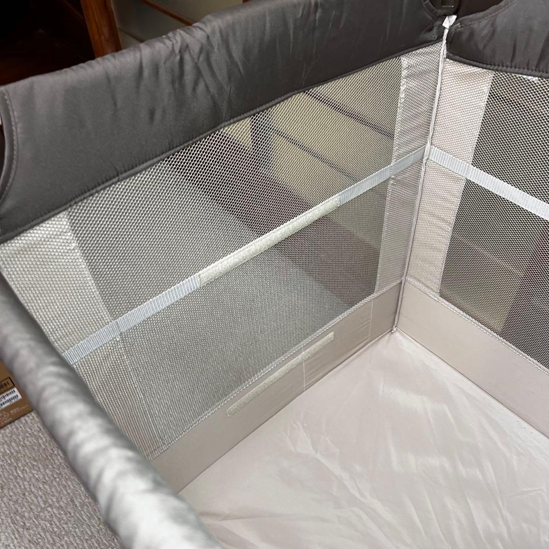 美品 アップリカ ココネル　ココア ベビーベッド 出産準備 新生児