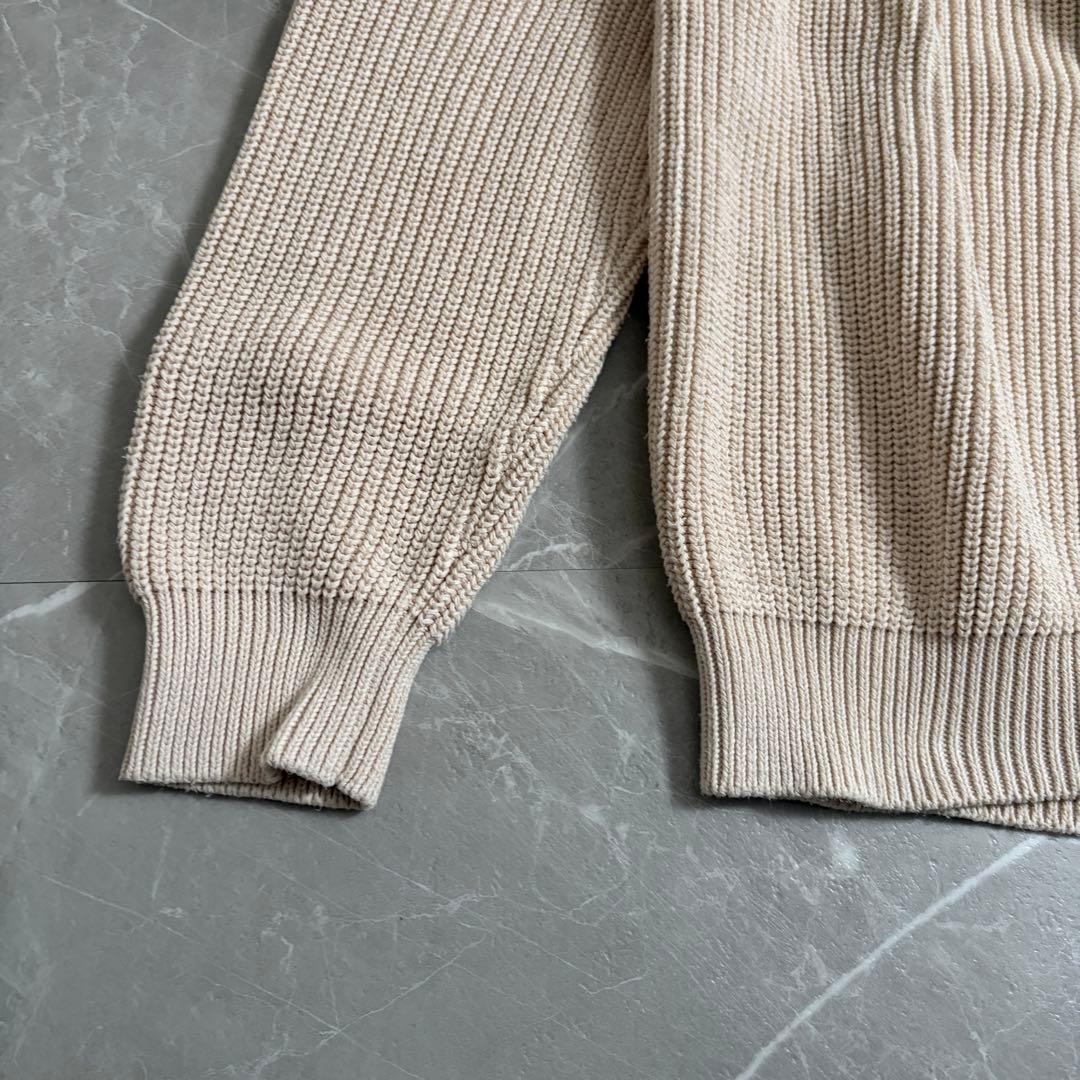 美品　BATONER バトナー　シグネチャー　ドライバーズニット　ダブルジップ