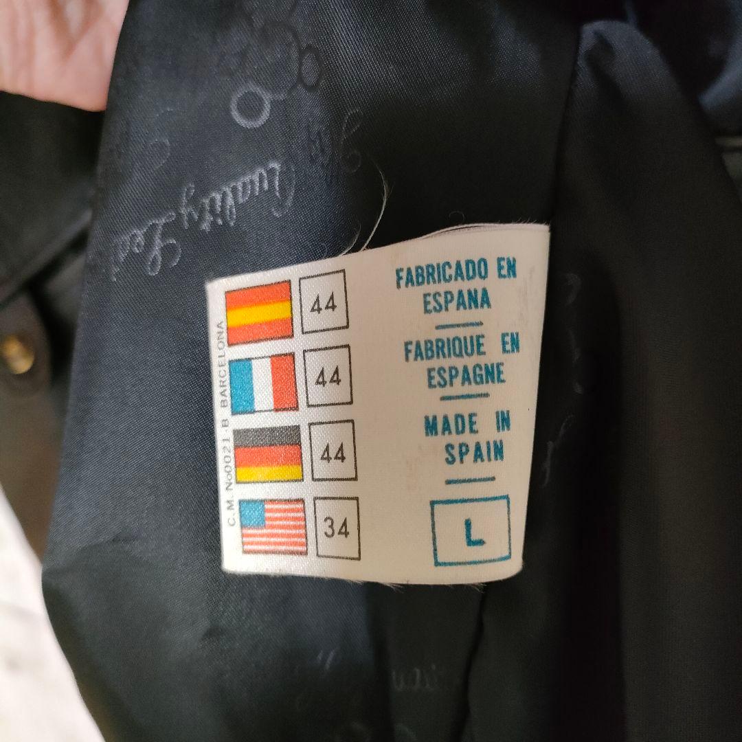 レザージャケット ボンバージャケット フライトジャケット 本革 スペイン製 L