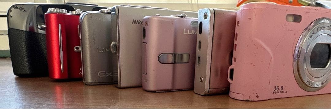 デジタルカメラ、いろいろまとめ 7台