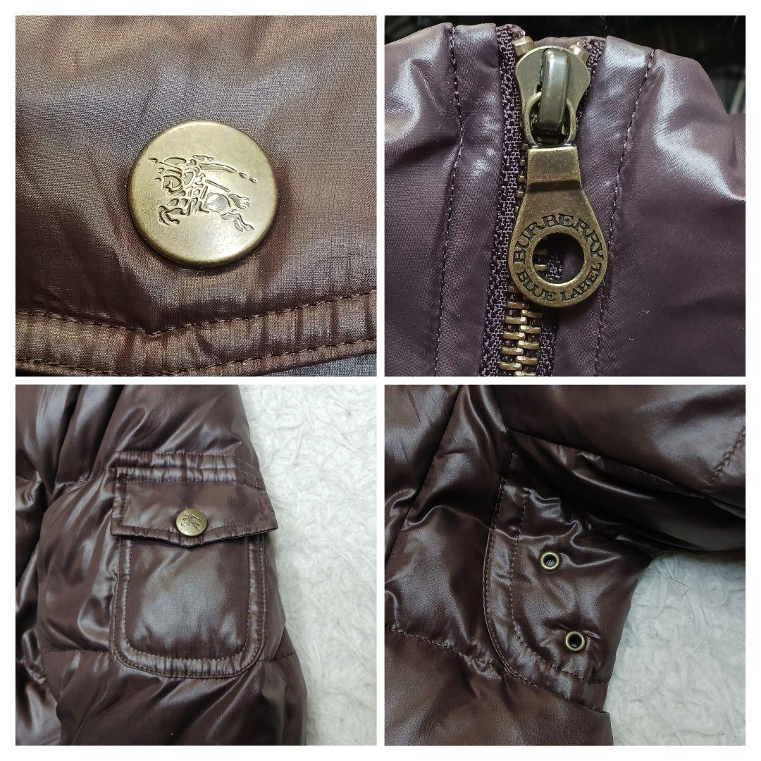 ✨良品✨バーバリーブルーレーベル　2way ダウンコート　ブラウン　38