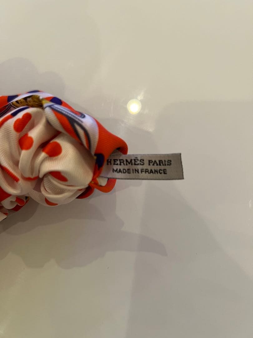 HERMES　エルメス　シュシュ　ヘアゴム　ハート