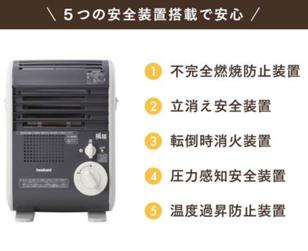 イワタニ カセットガスファンヒーター 風暖 KAZEDAN CB-GFH-5