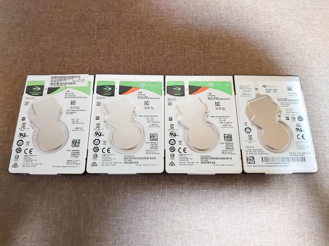 ✨4個セット✨HDD 1000GB✨大容量1TB✨2.5インチ✨11-06