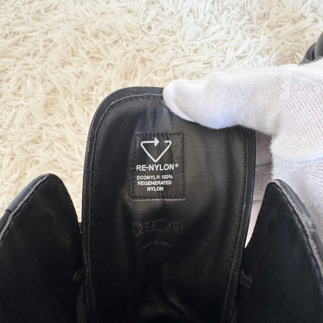 新品未使用　リナイロン　プラダ　モノリス　ブーツ　ブラック　23cm　ハイカット