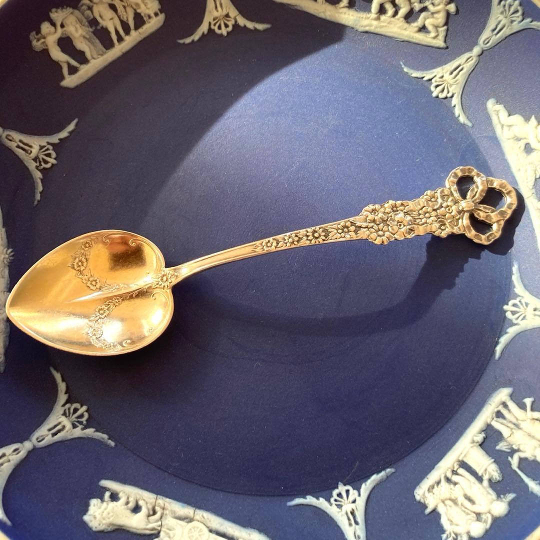 ドミニク&ハフ　純銀　鍍金　アンティーク　スプーン