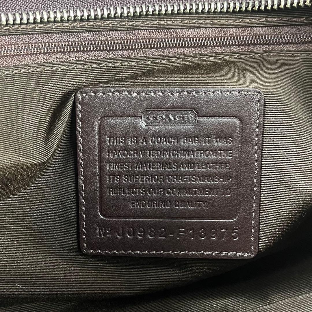 バッグ Coach Hand Bag Brown Signature