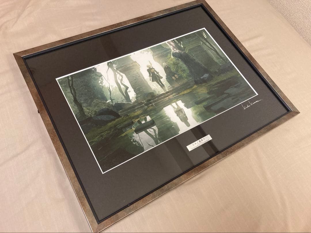 【極貴重・直筆入り】ニーア NieR:Automata 複製原画「二人ノ過去ト」