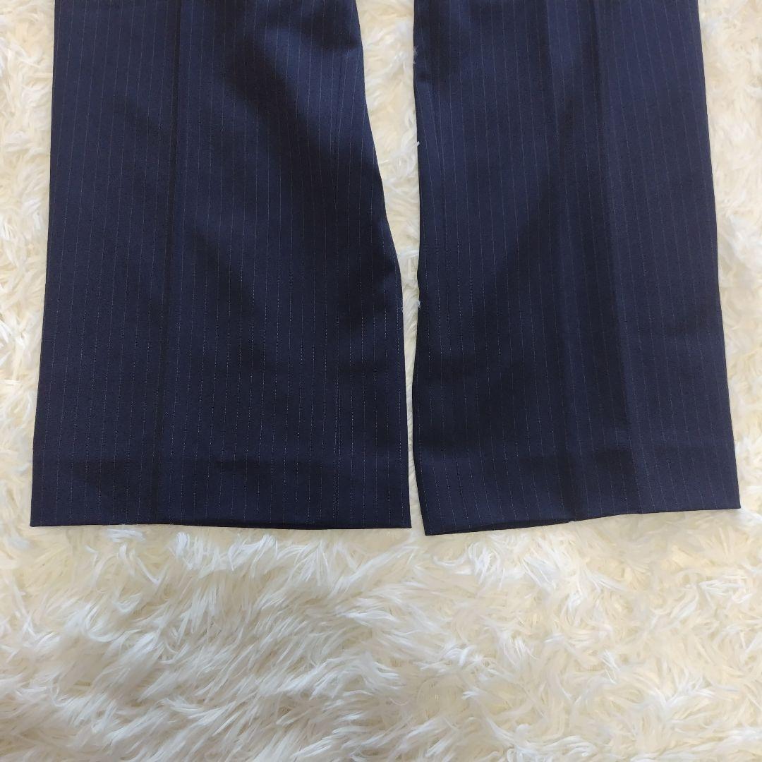 【かなり大きいサイズ】 新品 23号 ネイビー ストライプ パンツスーツ