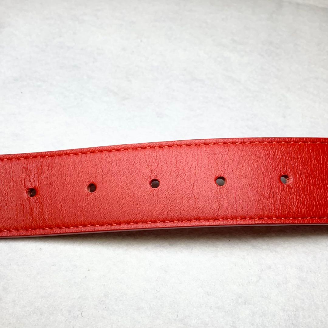 未使用級 18SS SUPREME ベルト レザー 本革 スタッズ レッド