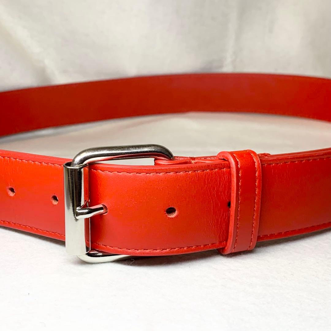 未使用級 18SS SUPREME ベルト レザー 本革 スタッズ レッド