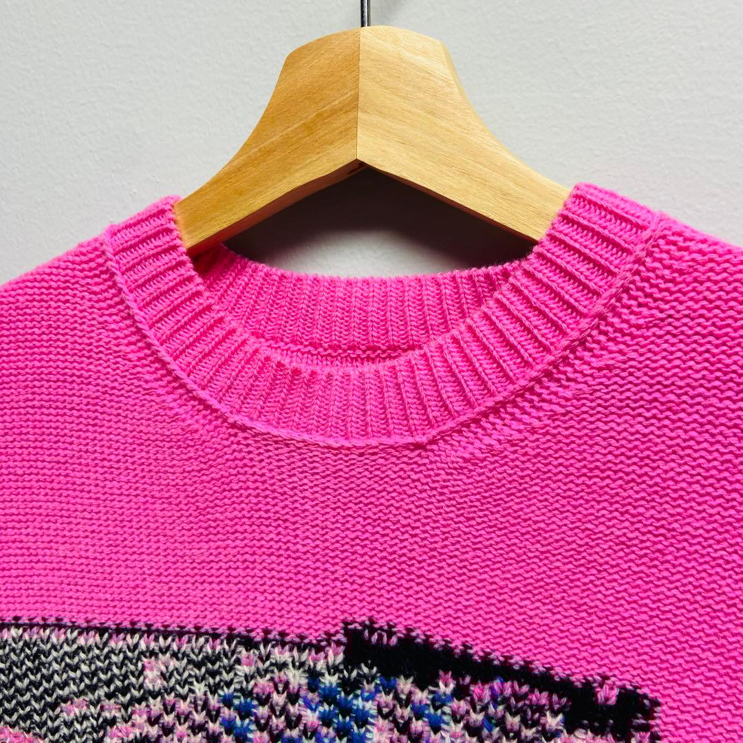神*子様 グッチ × ディズニー ドナルドダック ニット セーター ピンク 長袖