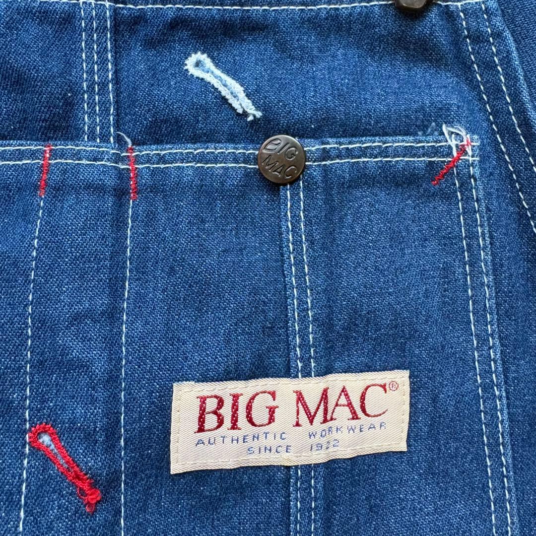【W30】80s 90s　ビッグマック　オーバーオール　ローバック