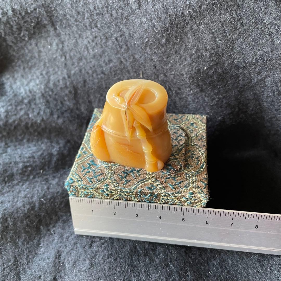 印材　石材　天然石　竹　中国　書画　関防印