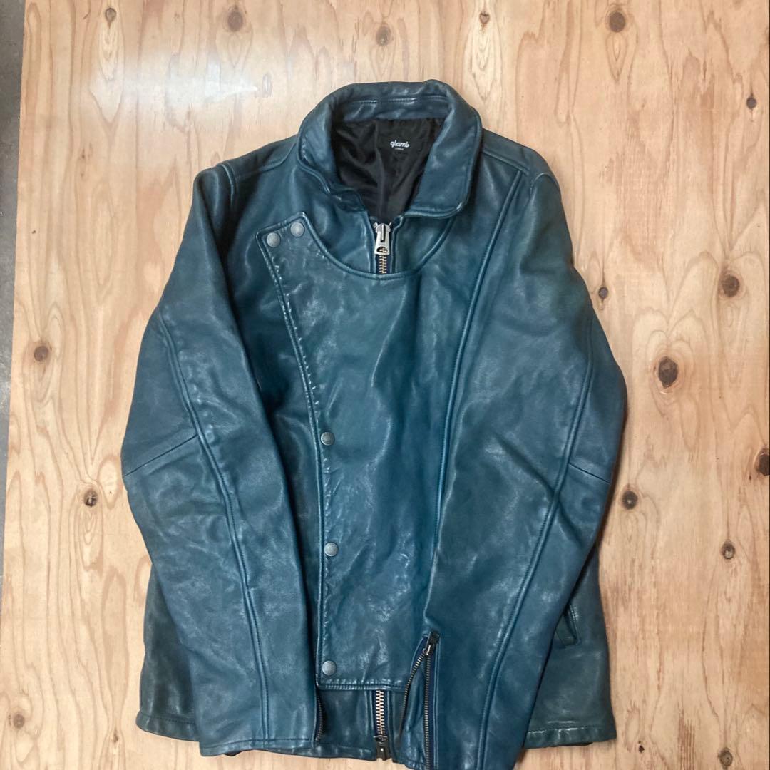 Lサイズ　glamb グラム　レザーライダースジャケット ラムレザー