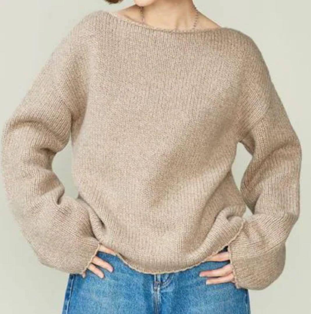 conte コンテ ミックス ボートネックニット