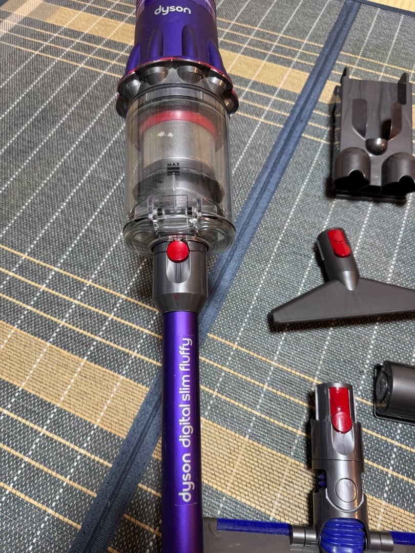 dyson digital slim fluffy 本体 パープル