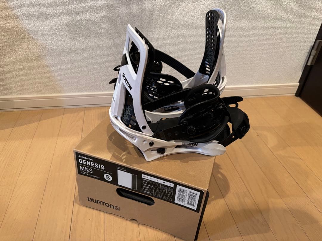 Burton Genesis ビンディング Sサイズ ホワイト/ブラック