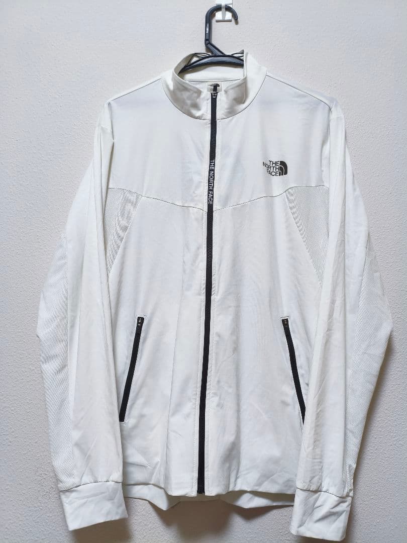 THE NORTH FACE ホワイトナイロンジャケット　Lサイズ