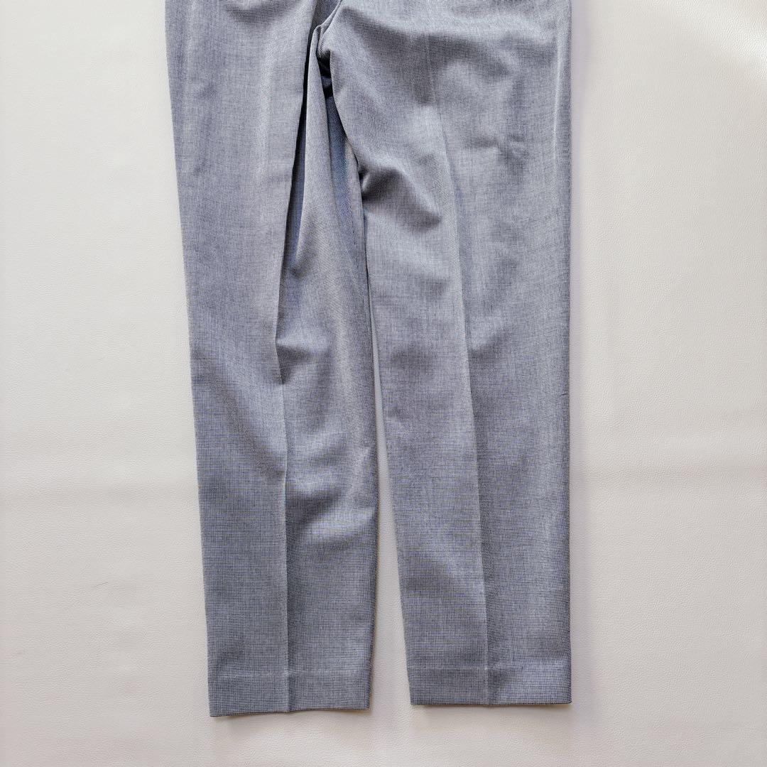 未使用✨BOSCH ボッシュ ノーカラー パンツスーツ 40 グレー チェック