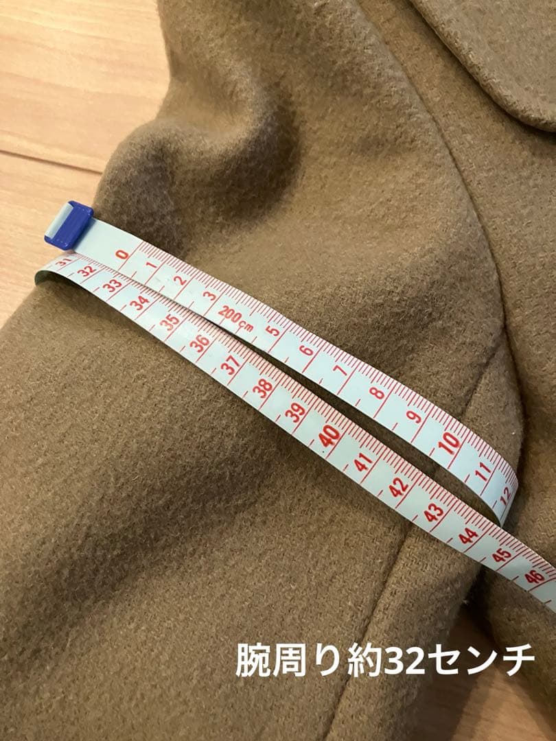 【美品】ブルーレーベル　ベージュ ダッフルコート フード付き