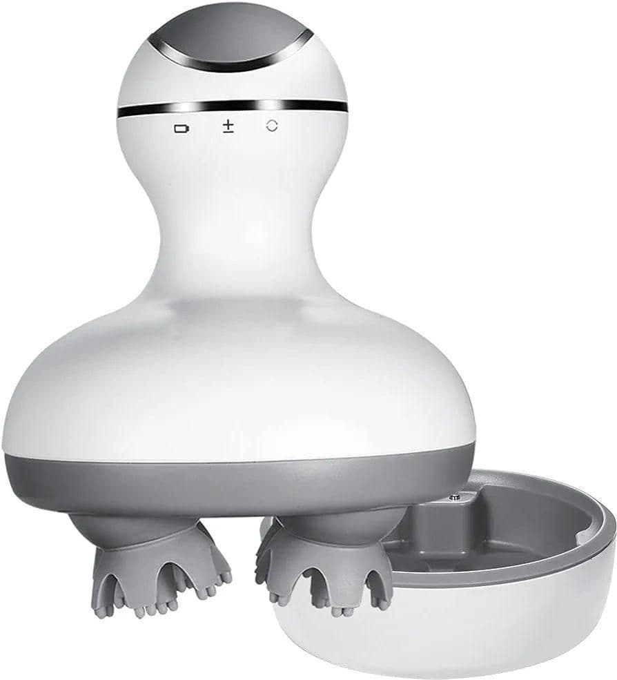 電動 頭皮ブラシ IPX7防水 自宅 風呂 3Ｄ技術 USB充電台座　ペット