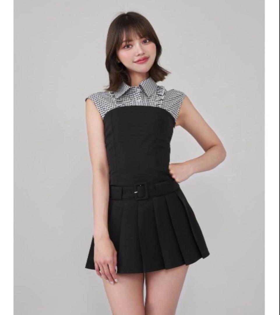 Darich レイヤードベアミニワンピース