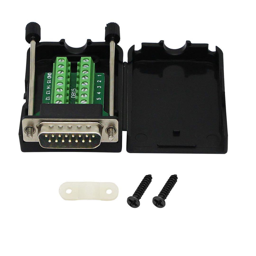 CERRXIAN DB15オスコネクタ 配線端子モジュールブレークアウトPCB