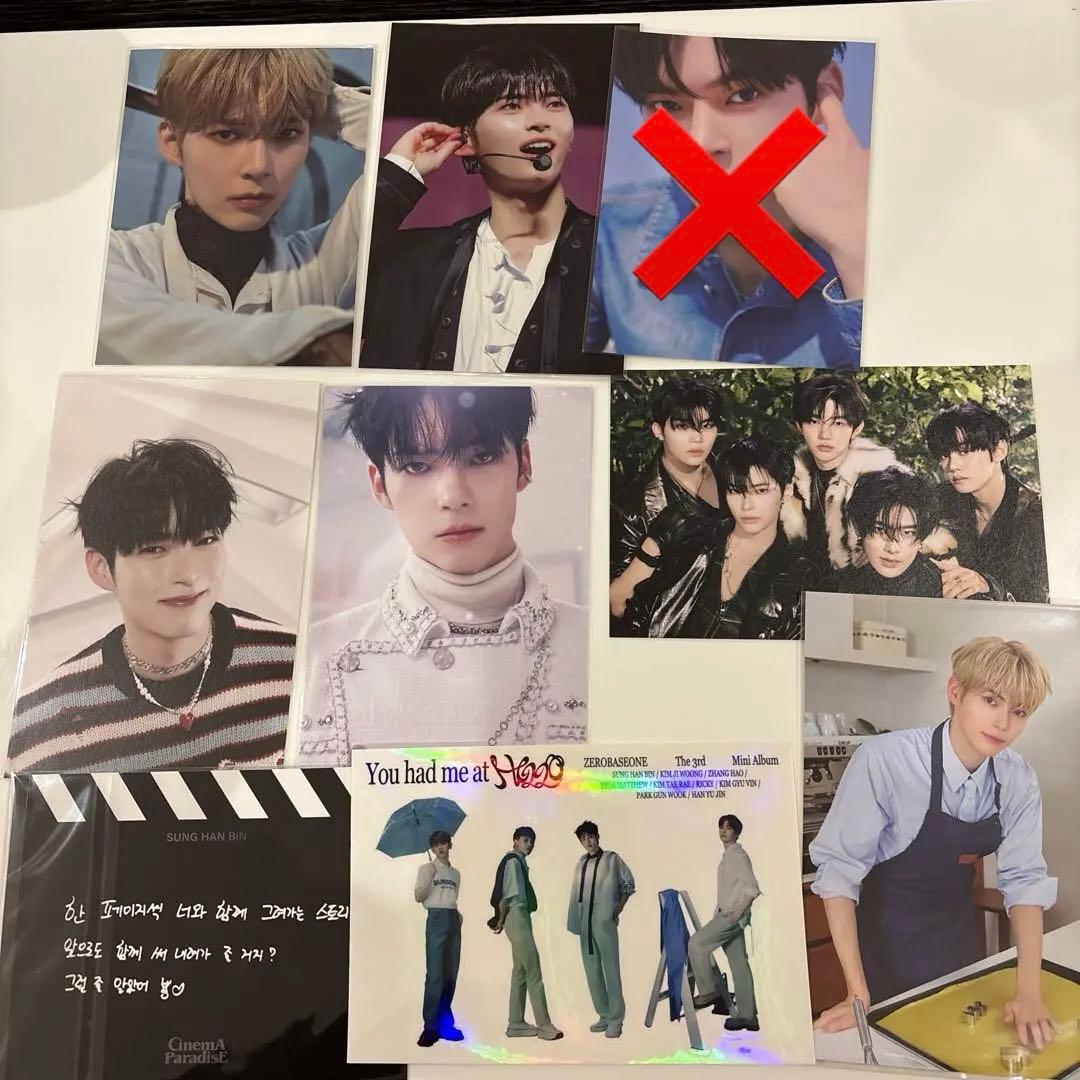 zb1 ハンビン ポストカード 封入 ステッカー 生写真 特典 zeroni