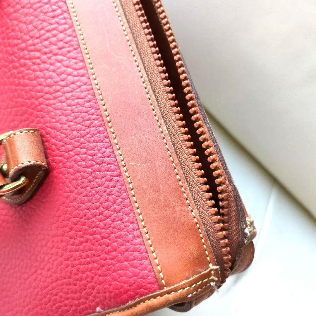 【美品】DOONEY&BOURKE 赤　希少　ミニボストン　レザー
