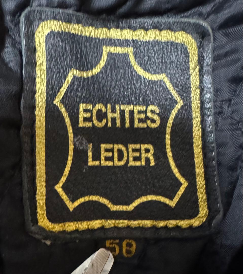 ECHTES LEDAR レーシング シングルライダース ジャケット 50